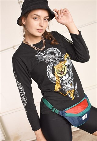 Y2K RETRO GRUNGE FESTIVAL JUMPER TOP