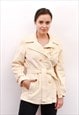 Women's M Double Breasted Heavy Corduroy Jacket PeaCoat Cord