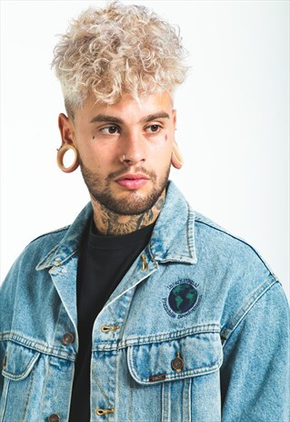 VINTAGE 80S ORIGINAL LEE BASIC DENIM JACKET/ S6729