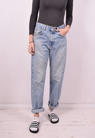 CALVIN KLEIN WOMENS VINTAGE JEANS W32 L30 BLUE 90S