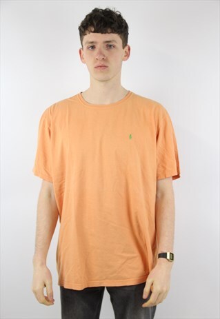 VINTAGE POLO RALPH LAUREN ORANGE T-SHIRT