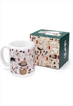 Boxed Mug Set - Japanese Ukiyo-e Art Cats Neko Cute Cup