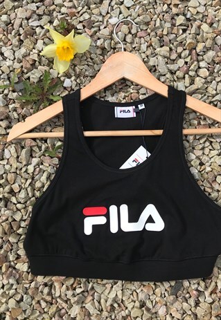 NEW 90'S STYLE FILA CROPPED GYM BRA TOP