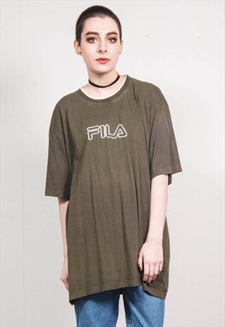 FILA VINTAGE 90'S GREEN OVERSIZED T-SHIRT