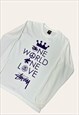 STUSSY VINTAGE GRAPHIC LONG SLEEVE T SHIRT M