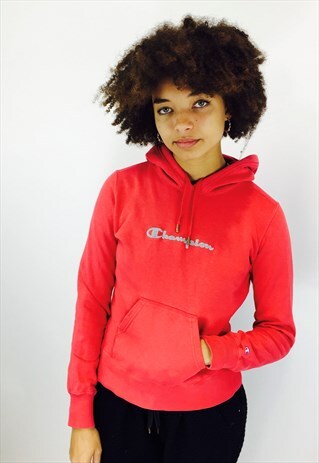 CHAMPION EMBROIDERED BIG LOGO HOODIE