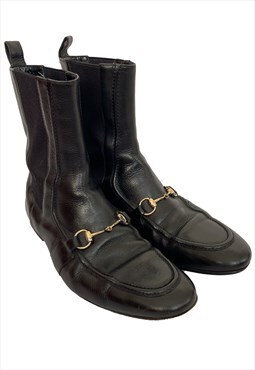 Vintage Gucci horsebit Chelsea boots for men. size 43.5