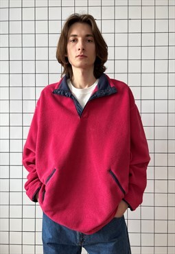 Vintage PATAGONIA Fleece Jacket Pullover Pink