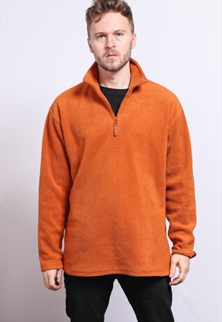 VINTAGE HALF ZIP FLEECE TOP