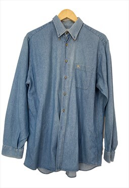 Burberry vintage denim shirt for men. XL