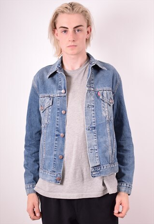 LEVI'S MENS VINTAGE DENIM JACKET SMALL BLUE 90S