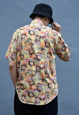 Vintage Abstract Pattern Shirt