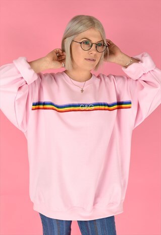 G&G UNISEX BP RAINBOW RIBBON SWEAT