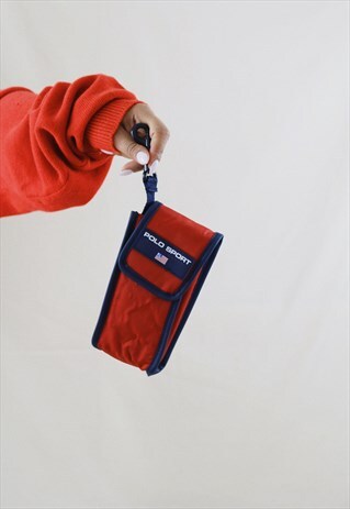 RARE VINTAGE POLO RALPH LAUREN PHONE CASE BAG