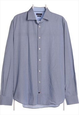 Vintage 90's Tommy Hilfiger Shirt Long Sleeve Button Up Blue