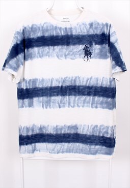 Polo Ralph Lauren T-shirt, in white/blue colour, Vintage.