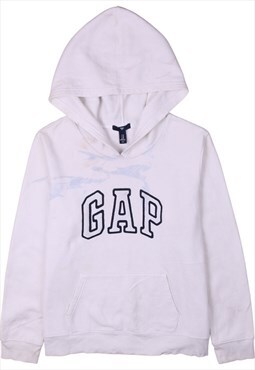 Vintage 90's Gap Hoodie Pullover Spellout White XLarge