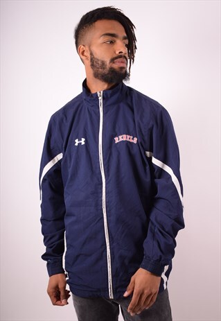UNDER ARMOUR MENS VINTAGE TRACKSUIT TOP JACKET LARGE 90S