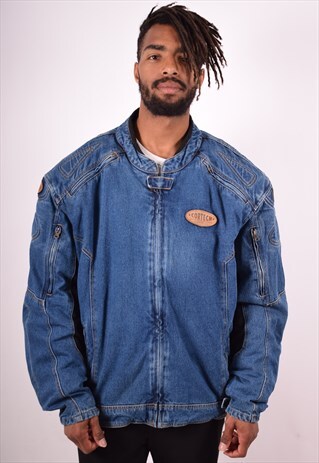 CARTECH MENS VINTAGE DENIM JACKET 3XL 90S