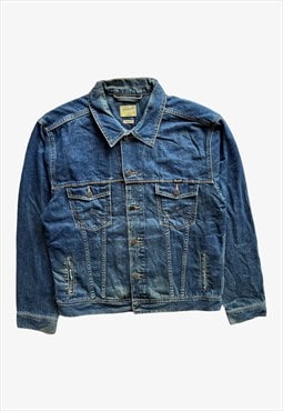 Vintage Y2K Men's Wrangler Blue Denim Jacket