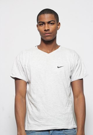 VINTAGE NIKE LOGO T-SHIRT GREY