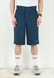 Vintage Mens W32 Slim Fit Shorts Denim Bermuda Capri Bottoms