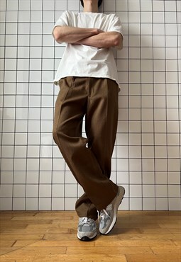 Vintage Military Pants Trousers Army USA 90s Brown 