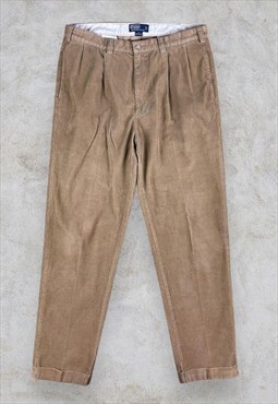 Polo Ralph Lauren Corduroy Trousers Beige W38 L36