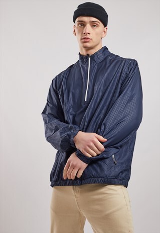 VINTAGE ADIDAS 1/4 ZIP WINDBREAKER JACKET