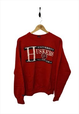 Vintage Nebraska Huskers Sweatshirt Jumper USA College