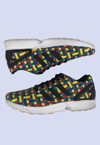 ADIDAS MENS TRAINERS UK9.5 MULTICOLOURED LACE UP ANKLE RISE