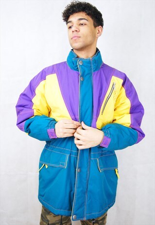 MINT CONDITION CRAZY SKI PUFFER JACKET/WINDBREAKER (1990'S)