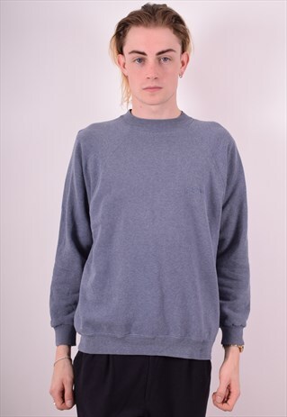 LEVI'S MENS VINTAGE SWEATSHIRT JUMPER MEDIUM BLUE 90S