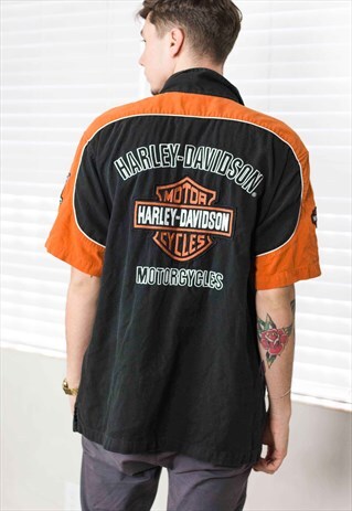 VINTAGE HARLEY-DAVIDSON SHIRT LOGO 90S XL 13.2