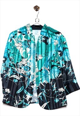 Vintage Hermann Lange Collection Hawaiian Shirt Floral Look 