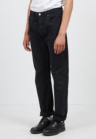 VINTAGE BLACK LEVI'S 501 FIT DENIM JEANS