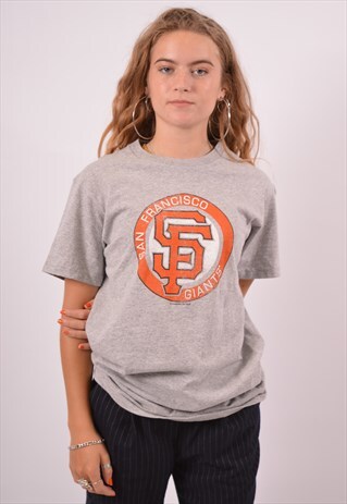 VINTAGE SF GIANTS T-SHIRT TOP GREY
