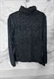 KNIT GRAY BASIC TURTLENECK TIGHT TOP 