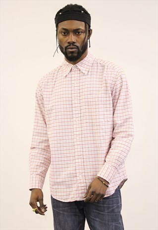 VINTAGE PINK CHECKED EDDIE BAUER SHIRT