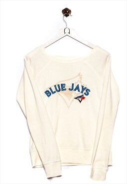 Vintage  campus crew  Sweatshirt Blue Jays Stick White