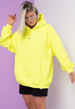 G&G UNISEX SIMPLE NEON YELLOW HOOD