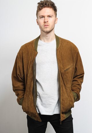 VINTAGE SUEDE BOMBER JACKET
