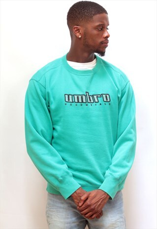 1990'S VINTAGE TURQUOISE UMBRO SWEATSHIRT