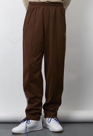 VINTAGE 90'S ADIDAS BROWN TRACKSUIT JOGGERS