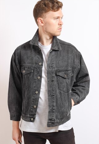 VINTAGE DENIM BLANKET LINED JACKET