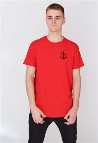 RED V.L.N.S ANCHOR T-SHIRT