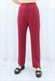 90S VINTAGE RED HIGH WAISTED TROUSERS