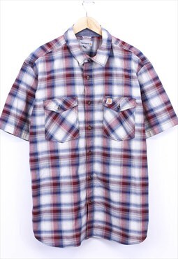 Vintage Carhartt Shirt Multicolour Short Sleeve Check Retro 