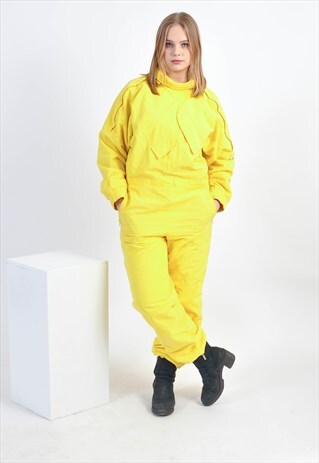 VINTAGE 90'S SKIING JUMPSUIT IN YELLOW