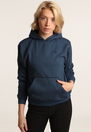 VINTAGE CHAMPION EMBROIDERED LOGO HOODIE